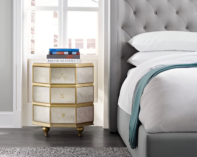 Cynthia Rowley Bewitch Mirrored Side Table